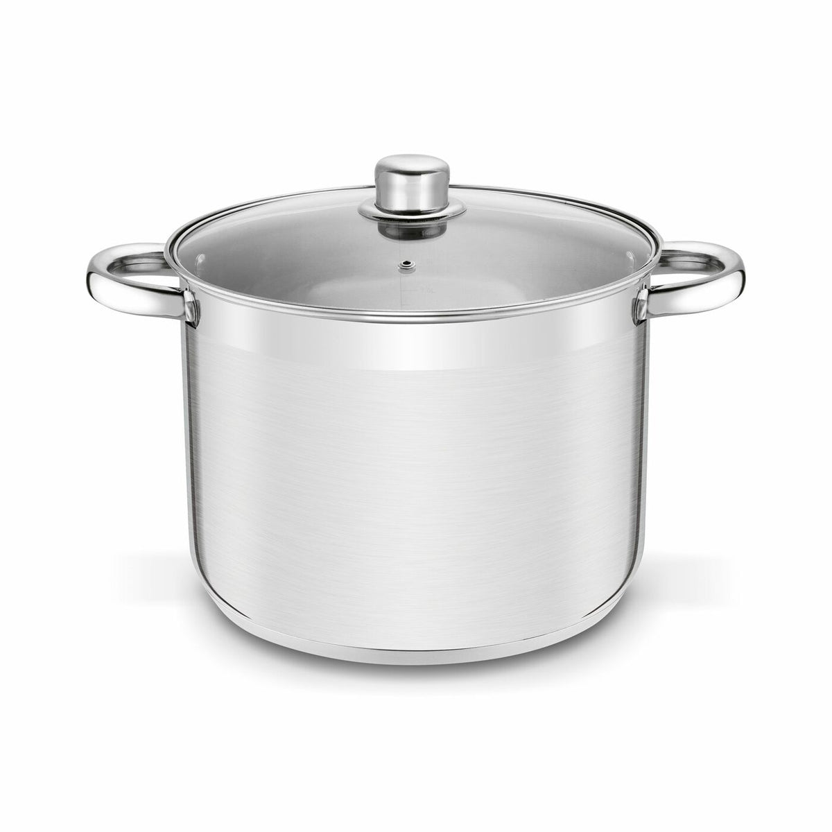 Garnek wysoki tradycyjny z pokrywa szklana gastronomiczny indukcja GAZ 10l naczynie ze stali nierdzewnej 26 cm do