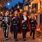 Kociołek czarownicy wiedźmy czarny 18 CM wiaderko na cukierki halloween pojemnik na słodycze, opakowanie na łakocie