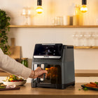 Frytkownica beztłuszczowa tefal Easy Fry Silence EY846HE 7l 1800W Air Fryer szary