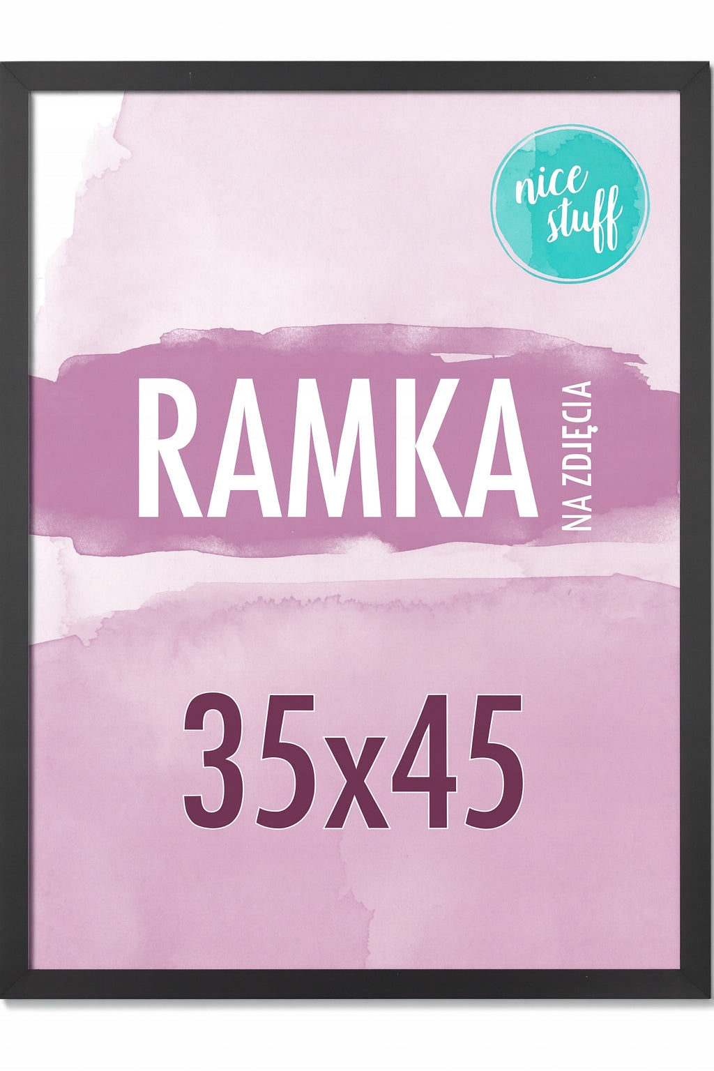 Ramka na zdjęcia 35x45 Ramka 35x45 Ramki na zdjęcie czarna MDF czarne oprawa fotografii, do portretów, dekoracja ścienna