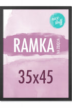 Ramka na zdjęcia 35x45 Ramka 35x45 Ramki na zdjęcie czarna MDF czarne oprawa fotografii, do portretów, dekoracja ścienna