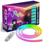 Taśma LED RGB 5m Wodoodporna Pilot Aplikacja IP65 5V USB Neon Elastyczny oświetlenie dekoracyjne wielokolorowe do