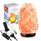 LAMPA SOLNA 3-5 kg sól himalajska JONIZATOR LAMPKA NOCNA Z SOLI NATURALNA ozdobne oświetlenie wnętrz, żarówka w