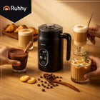 Spieniacz do Mleka Kawy Elektryczny Podgrzewacz 4w1 500W LED 270ml BPA free automat latte cappuccino, czarny dzbanek