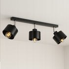 Lampa sufitowa wiszaca kinkiet sufitowy żyrandol 3x E27 oprawa loft czarna oświetlenie wewnętrzne, 3-punktowa, z