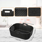 2 x Forma do Airfryer Frytkownicy SIlikonowa do Ninja 9.5L Do pieczenia QaV kieszeń do pieczenia 19 cm z 260 sztuk do