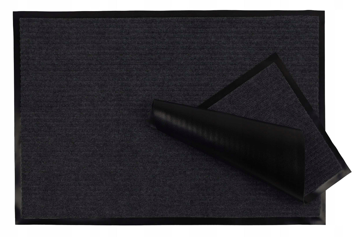 Wycieraczka pod drzwi chłonna mata duża na buty czarna 120X180cm z oeco-tex chodnik wejściowy tekstylno-PVC, grubość 7