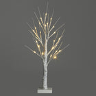 DRZEWKO ŚWIĄTECZNE 25LED OZDOBNE ŚWIECĄCE 60 cm BRZOZA LAMPKA DEKORACYJNA