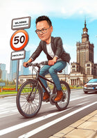 Karykatura A4 ze zdjęcia prezent rocznica urodziny dzień nauczyciela + rama portret personalizowany rysunek dekoracja