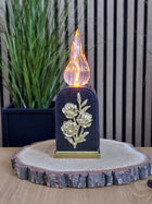 Wkład LED do znicza solarny efekt płomienia wkłady solar płomień flower lampka nagrobna na baterie, 336 h działania