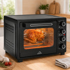 Piekarnik elektryczny 45 L 2000 w termoobieg rożen grill dehydrator 40-250C czarny