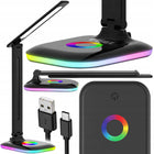 Lampka Na Biurko Biurkowa LED RGB Szkolna Dotykowa Do Czytania Regulowana czarny