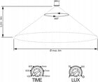 Czujnik Ruchu LED Sufitowy Wpuszczany Na Podczerwień 1200W 230V Regulowany detektor ruchu, automat do lamp i opraw