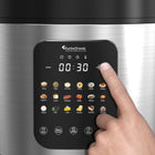 Multicooker parowar kombiwar garnek elektryczny frytownica 5l 5 l 860 w srebrny/szary