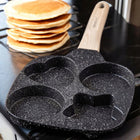 Patelnia do Jajek 19cm Patelnia marmurowa GAZ indukcja Różne Kształty do omletów i placków, kwadratowa, do zmywarki