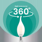 6x żarówka LED E14 filament klasa a 2,2W 470LM = 40W 4000K 360° świeca do żyrandola i kinkietu, neutralne białe
