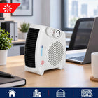 Termowentylator farelka grzejnik poziomy 2000W elektryczny termostat tryby biały piecyk pokojowy z nawiewem zimnego