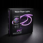 Taśma LED RGB neon 15m wodoodporna IP67 pilot + sterowanie aplikacją wąż świetlny dekoracyjny wielokolorowy 24V 60W do
