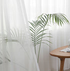 Firany Gotowe do Salonu Na Taśmie Żabki 140X250cm Lekkie Woal Firana Biała ozdoba okna do pokoju dziennego, gładka