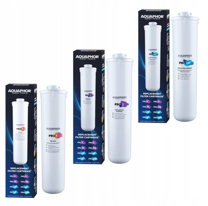 Oryginalny zestaw wkładów filtra wody Aquaphor ECO PRO Pro1 Pro2 ProHF 3szt biały