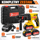 Wiertarka Młotowiertarka Akumulatorowa 2xAkumulator 36V Udarowa Walizka SDS do wiercenia w betonie, otwory do 24 mm