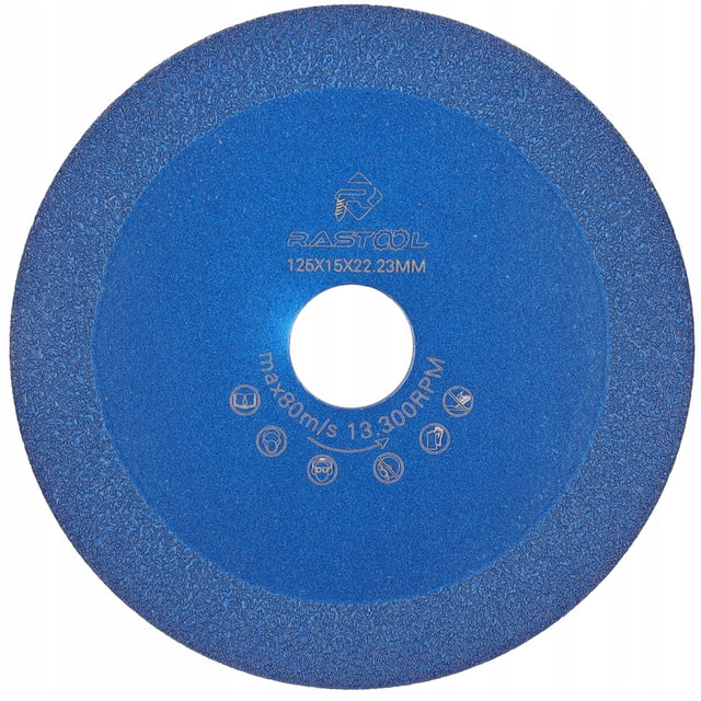 Tarcza diamentowa do cięcia szlifowania płytek szkła ceramiki 125mm PRO RS do kamienia, płyt cementowych i akrylu, otwór 22,2 mm