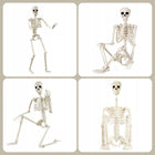 SZKIELET WISZĄCY MODEL KOŚCIOTRUP DEKORACJA SKELETON NA HALLOWEEN 90 CM plastikowa ozdoba, straszak do domu i na imprezę