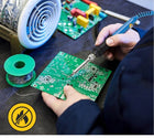 ZESTAW LUTOWNICZY LUTOWNICA 60W ODSYSACZ PĘSETA ETUI 15 ELEMENTÓW do elektroniki, napraw przewodów i płytek PCB