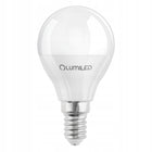 6x Żarówka LED E14 Mała Kulka 8W =60W 880lm 4000K premium lumiled NIE mruga źródło światła, neutralna biel, do lamp i