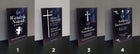 Tabliczka Nagrobna/nagrobkowa 20x30 czarna metalowa oznaczenie miejsca pochówku, płyta informacyjna na cmentarz