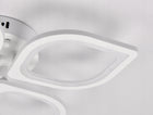 Lampa sufitowa biała wisząca plafon modern żyrandol LED + pilot oprawa oświetleniowa 4-punktowa metalowa wysokość 51 cm