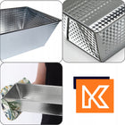 Blacha forma do pieczenia chleba keksówka do ciasta blaszka zestaw XXL 3szt metalowe foremki do wypieków 35 x 12 x 8 cm
