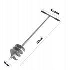 ŚWIDER RĘCZNY DO ZIEMI GLEBY WIERTNICA GLEBOWA 17cm 170mm DOŁOWNIK MOCNY do sadzenia roślin, montażu słupków i kopania