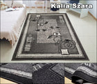 Nowoczesny Tkany Dywan 220x300 ~2x3 Szare Brązowe Bordo Alfa BCF Shiraz wykładzina polipropylenowa prostokątna do