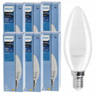 6x Żarówka LED E14 philips 7W=60W 806lm Barwa 2700k Świeczka Premium Zestaw ciepłe białe światło do lamp i żyrandoli