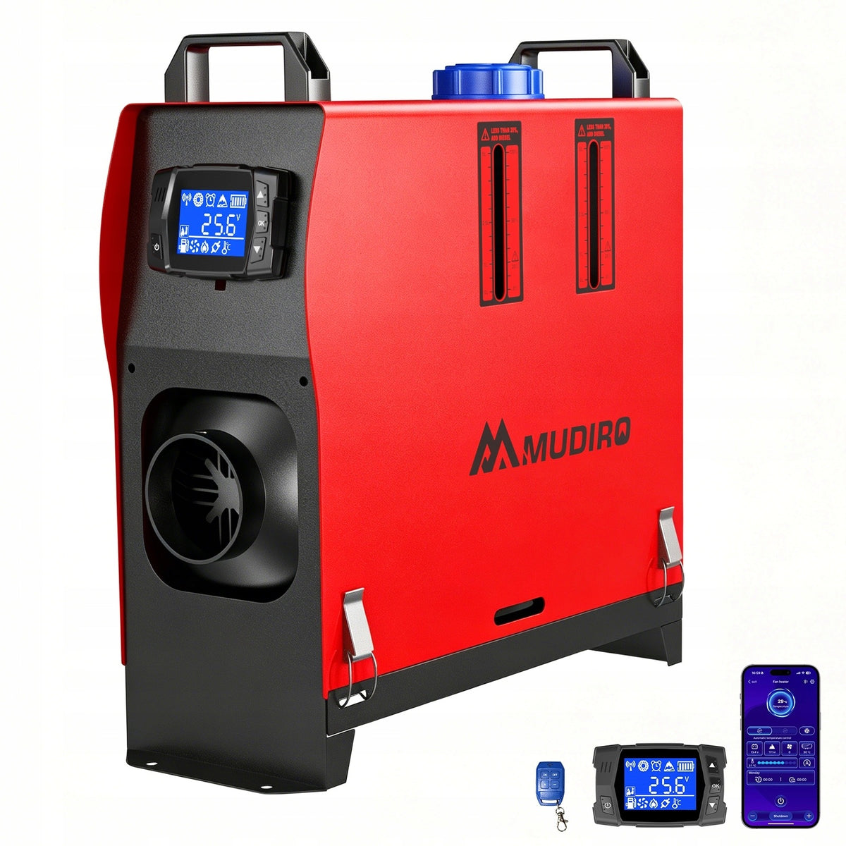 MUDIRO Ogrzewanie Postojowe 8KW Webasto 12V 24V do Kampera Pilot APP LCD olejowa grzewcza