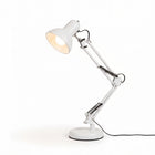 Lampka Biurkowa LED Na Biurko Kreślarska Szkolna Regulowana E27 230V Klips lampa stołowa, biała, do czytania i pracy