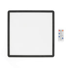 Lampa LED Plafon Czujnik Ruchu 24W Oprawa Zewnętrzna IP54 kwadratowa czarna, zintegrowane źródło światła, zmienna barwa