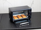 Mini piekarnik elektryczny 10l - suszarka do grzybów rożno grill czasomierz 10 l 750 w czarny