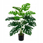 Monstera Sztuczna w Doniczce 70cm Sztuczne Kwiaty Roślina 18 Liści XL dekoracja wnętrz, ozdoba salonu, zielona
