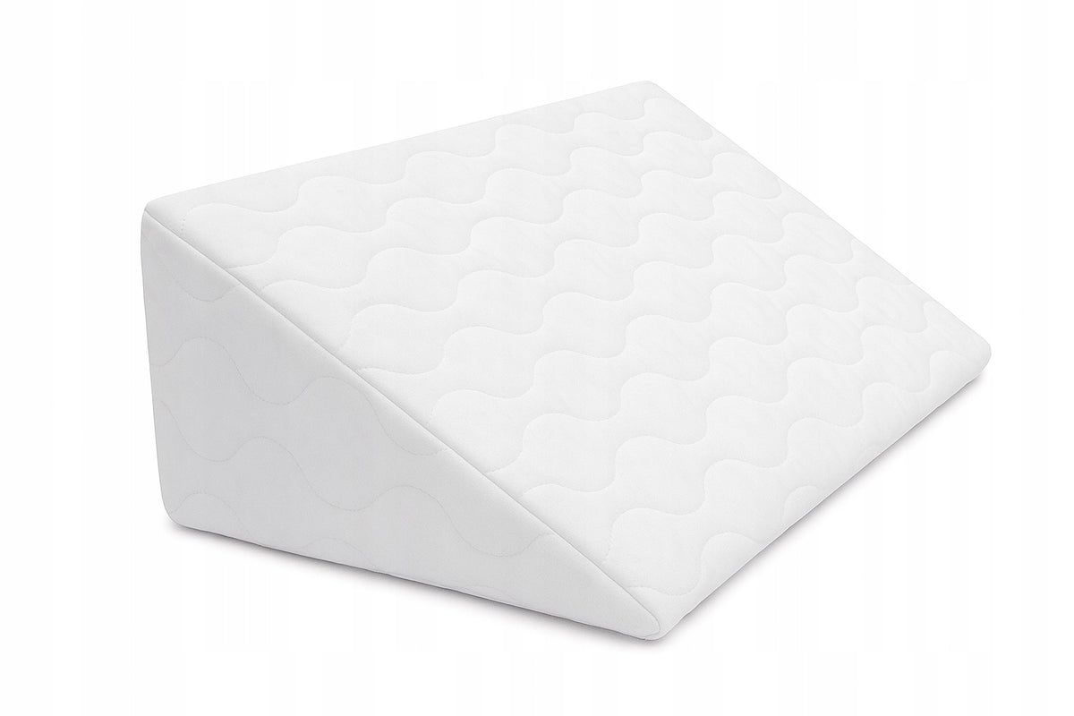 Poduszka klin B pod głowę oparcie pod plecy kolana 60cm pianka z pokrowcem podpora pozycyjna, długość 36 cm