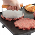 Prasa do mięsa burgerów 14 cm ze stali nierdzewnej praska Kinghoff KH-1878 szary stal nierdzewna
