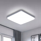 Lampa łazienkowa sufitowa plafon LED biały nowoczesny do salonu 6500K IP44 32W kwadratowa 25 cm, zintegrowane źródło