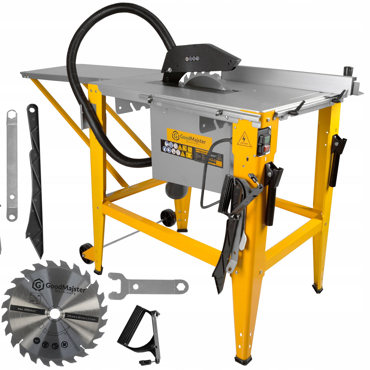 Piła stołowa 315mm krajzega GoodMajster 2800W 230V GMM-TS315R 2,8kW PRO pilarka tarczowa stacjonarna, maks. wysokość