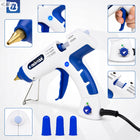 PISTOLET DO KLEJU NA GORĄCO 150W 220°C + KLEJE 11MM + ETUI Z REGULACJĄ TEMP klejarka elektryczna do rękodzieła, napraw