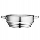 Stalowy wkład do gotowania na parze parowar sitko Altom Design 20/22/24 cm koszyk parowy do warzyw, nakładka na garnek