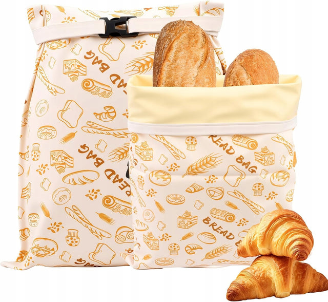 Bawełniane worki na chleb z woskiem pszczelim do przechowywania zakwasu woreczek / torebka 1 szt. woskowijka lniana torba pieczywo do zakwasu 42x32 cm