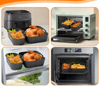 Silikonowa podwójna forma do frytkownicy beztłuszczowej AIR fryer philips foremka do pieczenia, wkład do kosza