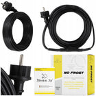 KABEL GRZEWCZY PRZEWÓD GRZEJNY Z TERMOSTATEM WTYCZKĄ do rur rynny 16W/m 2M 2 m 8 mm liniowa