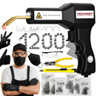 Zszywarka do plastiku zgrzewarka spawarka ZT1 50W 1200szt zszywek 2x siatka naprawa tworzyw sztucznych, zestaw